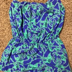 Lilly Pulitzer strapless romper